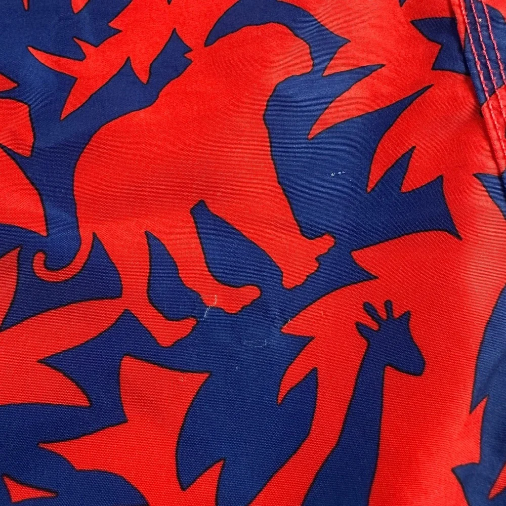 Polo Ralph Lauren Mens Red Navy Safari Animal Print Swim Trunks XXL 2530